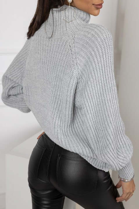 Moteriškas megztinis DOMERTA GREY, Spalvos: pilka, IVET.EU - Madinga apranga