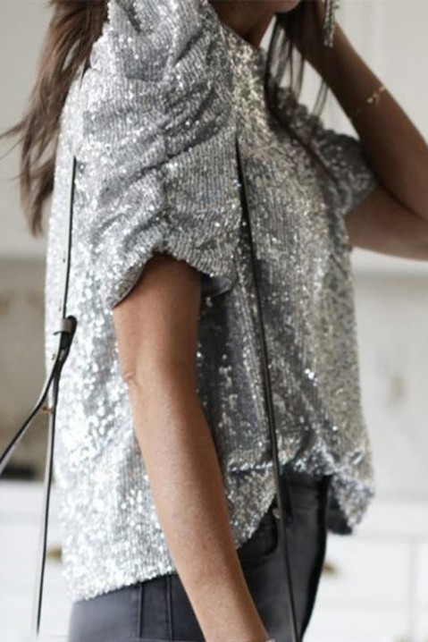 Μπλούζα KREMISA SILVER, Χρώμα: ασημί, IVET.EU - Εκπτώσεις έως -80%