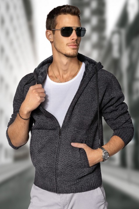 Vyriškas džemperis LERNADO GRAFIT, Spalvos: grafito, IVET.EU - Madinga apranga