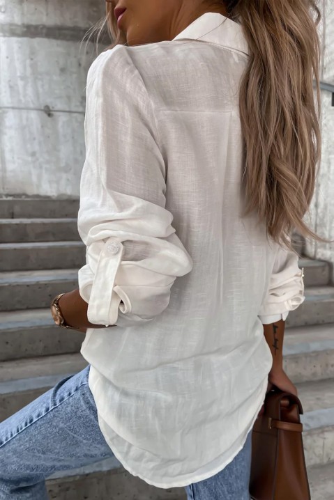 Dámska košeľa FANORA WHITE, Farba: biela, IVET.EU - Štýlové oblečenie