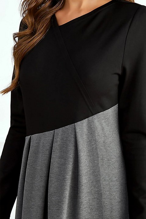 Φόρεμα SOBRELSA, Χρώμα: μαύρο και γκρι, IVET.EU - Εκπτώσεις έως -80%