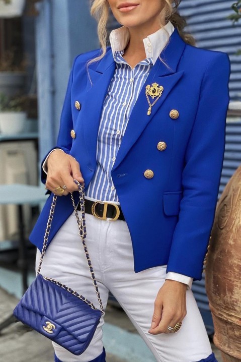 Dámské sako PRITINA BLUE, Barva: světlemodrá, IVET.EU - Stylové oblečení
