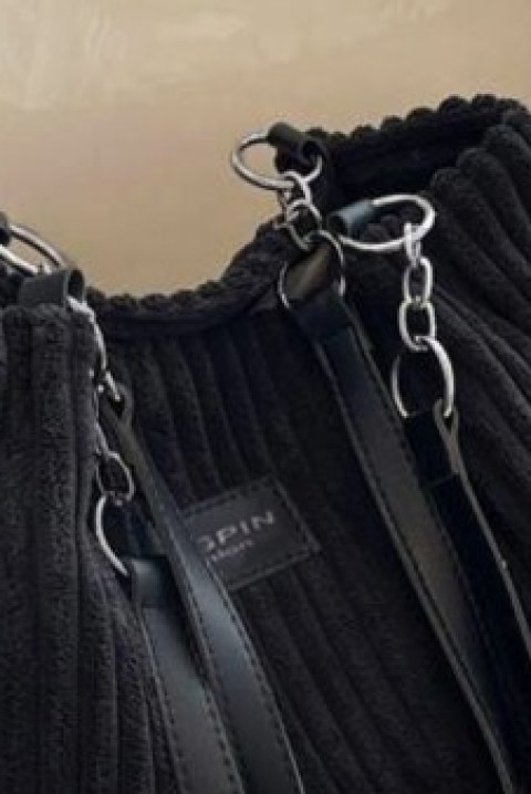 Dámska kabelka SOMELARA BLACK, Farba: čierna, IVET.EU - Štýlové oblečenie