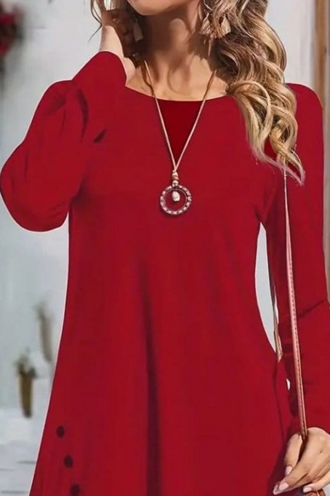 Dámska tunika LAMARSA RED, Farba: červená, IVET.EU - Štýlové oblečenie