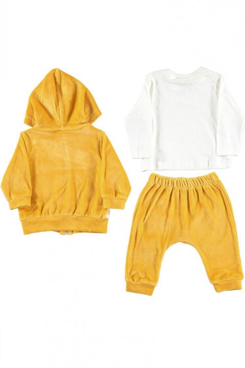 Chlapecká třídílný souprava SEMONSI, Barva: žluto-bílá, IVET.EU - Stylové oblečení