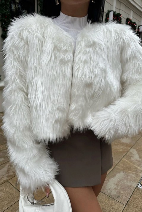 Παλτό POHITKA, Χρώμα: άσπρο, IVET.EU - Εκπτώσεις έως -80%