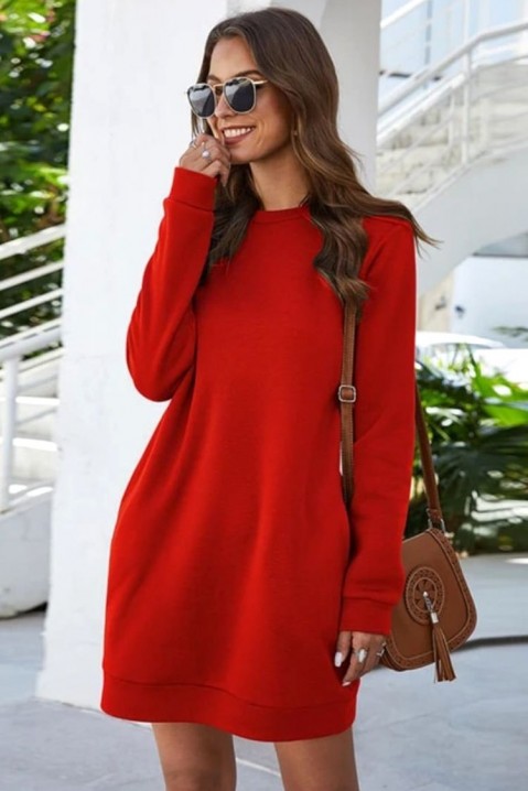 Šaty KAIDERA RED, Barva: červená, IVET.EU - Stylové oblečení
