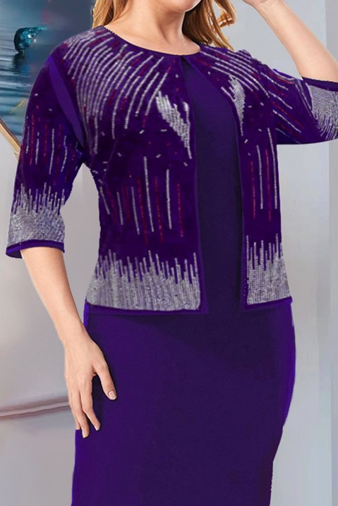 Šaty JEROMALA PURPLE, Farba: fialová, IVET.EU - Štýlové oblečenie