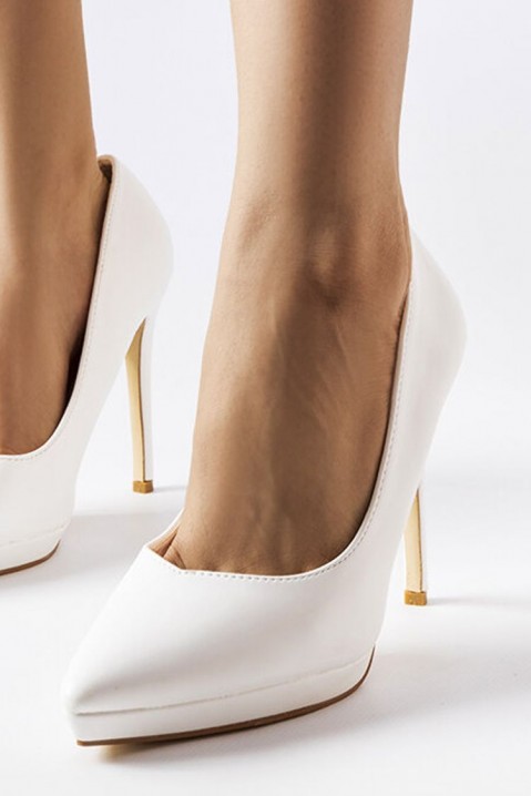 Γυναικεία παπούτσια MALINESA WHITE, Χρώμα: άσπρο, IVET.EU - Εκπτώσεις έως -80%