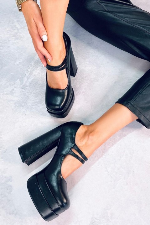 Γυναικεία παπούτσια FREHEVA BLACK, Χρώμα: μαύρο, IVET.EU - Εκπτώσεις έως -80%