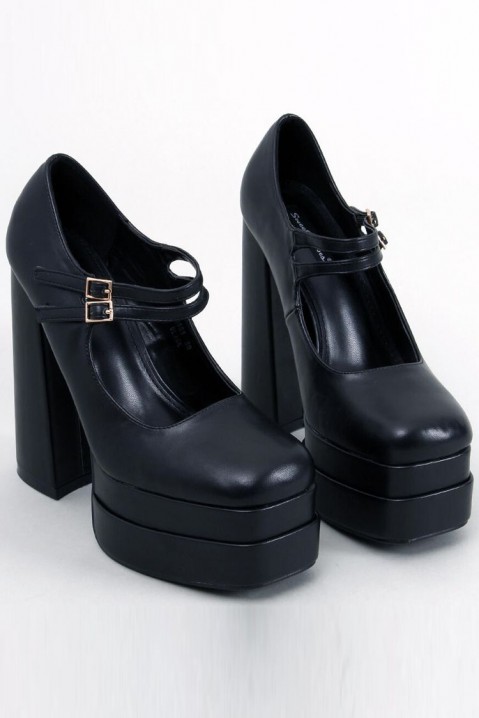 Γυναικεία παπούτσια FREHEVA BLACK, Χρώμα: μαύρο, IVET.EU - Εκπτώσεις έως -80%
