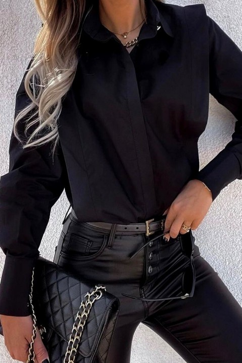 Moteriški marškiniai LORINESA BLACK, Spalvos: juoda, IVET.EU - Madinga apranga