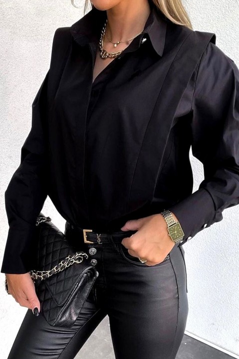 Moteriški marškiniai LORINESA BLACK, Spalvos: juoda, IVET.EU - Madinga apranga