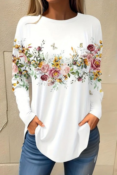 Γυναικεία μπλούζα SURENDA, Χρώμα: άσπρο, IVET.EU - Εκπτώσεις έως -80%