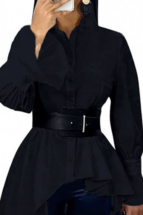 Dámska košeľa BOLITA BLACK, Farba: čierna, IVET.EU - Štýlové oblečenie