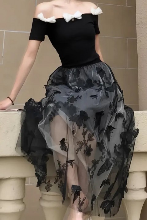Sukňa LORSENDA BLACK, Farba: čierna, IVET.EU - Štýlové oblečenie