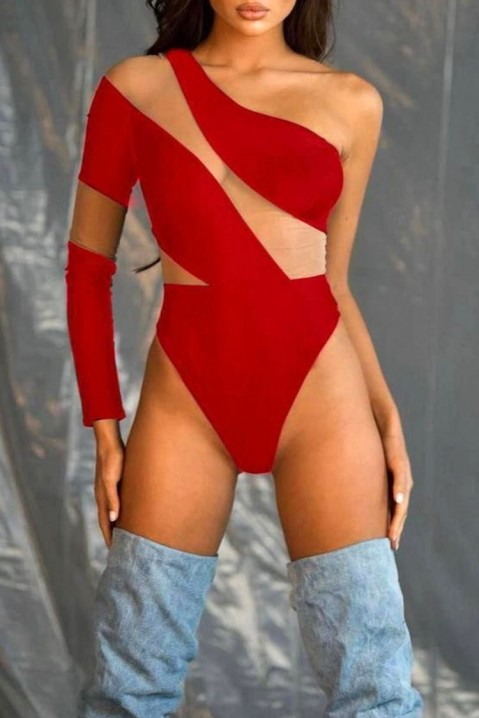 Body - blúzka FREVIZA RED, Farba: červená, IVET.EU - Štýlové oblečenie