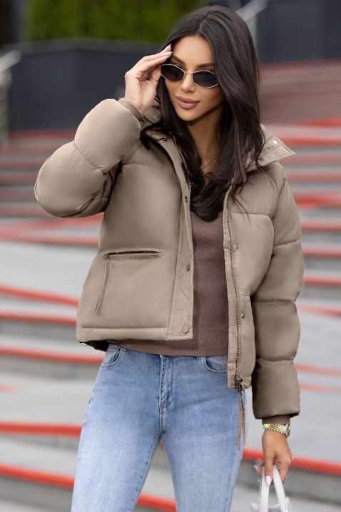 Μπουφάν BANEDA BEIGE, Χρώμα: μπεζ, IVET.EU - Εκπτώσεις έως -80%