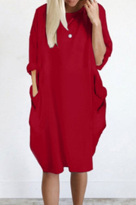 Šaty MODALA BORDO, Barva: bordová, IVET.EU - Stylové oblečení