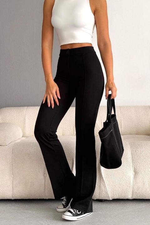 Dámské kalhoty LEOTINA BLACK, Barva: černá, IVET.EU - Stylové oblečení