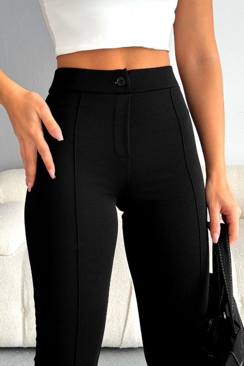 Dámské kalhoty LEOTINA BLACK, Barva: černá, IVET.EU - Stylové oblečení