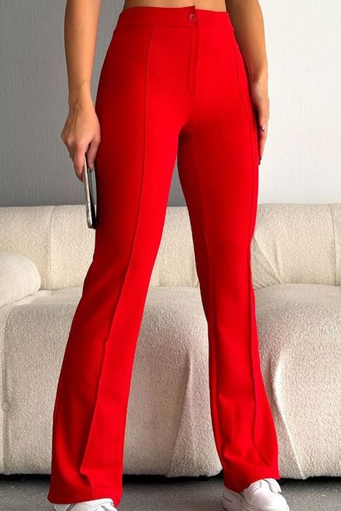 Dámske nohavice LEOTINA RED, Farba: červená, IVET.EU - Štýlové oblečenie