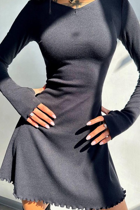 Šaty NIMROLZA BLACK, Barva: černá, IVET.EU - Stylové oblečení