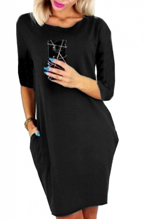 Šaty TABRELDA BLACK, Barva: černá, IVET.EU - Stylové oblečení
