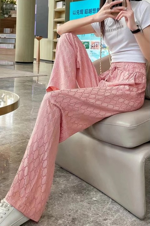 Dámské kalhoty LOGENDA PINK, Barva: ružová, IVET.EU - Stylové oblečení