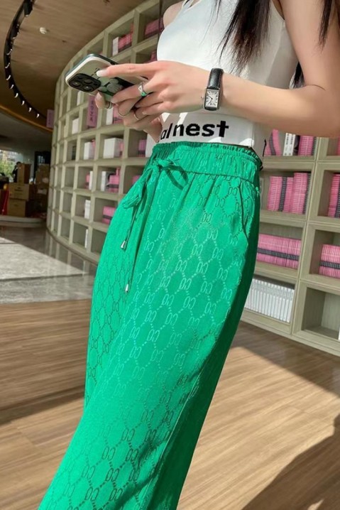Dámské kalhoty LOGENDA GREEN, Barva: zelená, IVET.EU - Stylové oblečení