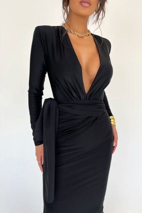 Šaty LEONETA BLACK, Barva: černá, IVET.EU - Stylové oblečení