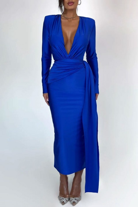Šaty LEONETA BLUE, Farba: svetlomodrá, IVET.EU - Štýlové oblečenie