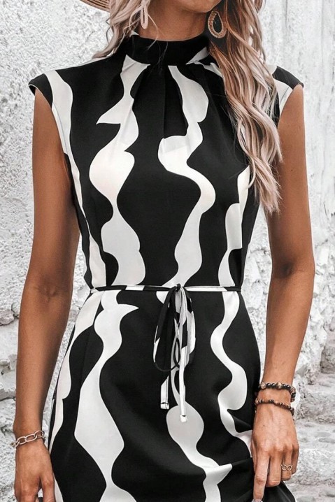 Φόρεμα GODELDA, Χρώμα: μαύρο και άσπρο, IVET.EU - Εκπτώσεις έως -80%