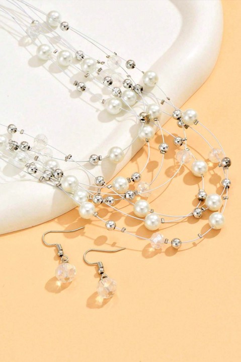 Komlet šperků DOZDENA WHITE, Barva: bílá, IVET.EU - Stylové oblečení