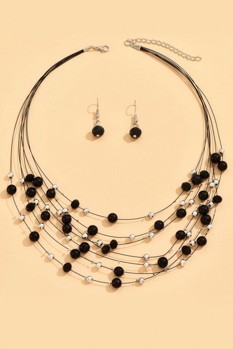 Komplet šperků DOZDENA BLACK, Barva: černá, IVET.EU - Stylové oblečení