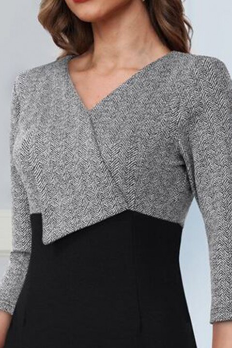 Šaty IMELSONA, Farba: čierno-sivá, IVET.EU - Štýlové oblečenie
