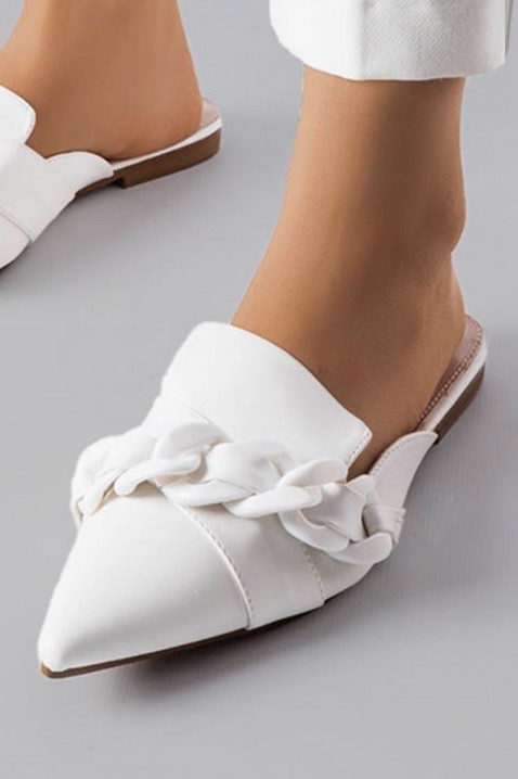 Dámské pantofle BATENDA WHITE, Barva: bílá, IVET.EU - Stylové oblečení