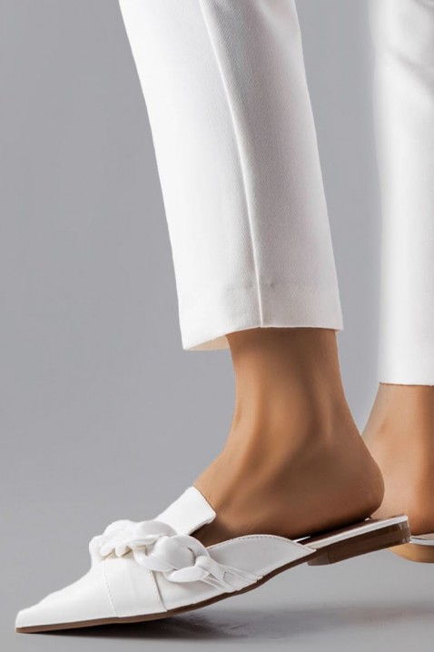 Dámské pantofle BATENDA WHITE, Barva: bílá, IVET.EU - Stylové oblečení