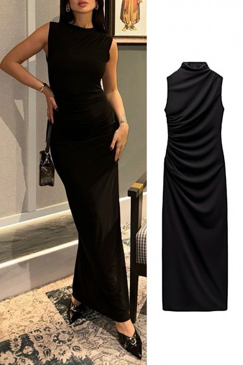 Φόρεμα BOANITA BLACK, Χρώμα: μαύρο, IVET.EU - Εκπτώσεις έως -80%