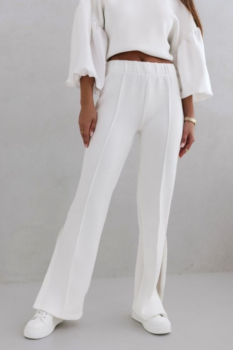 Dámské kalhoty PELINETA WHITE, Barva: bílá, IVET.EU - Stylové oblečení