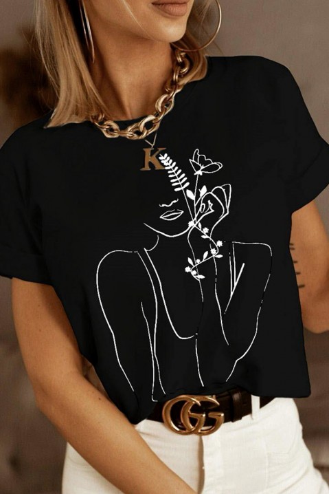 Dámské triko BERILNA BLACK, Barva: černá, IVET.EU - Stylové oblečení