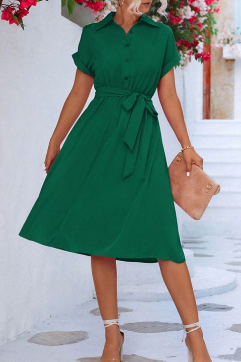 Šaty MELINTA GREEEN, Barva: zelená, IVET.EU - Stylové oblečení