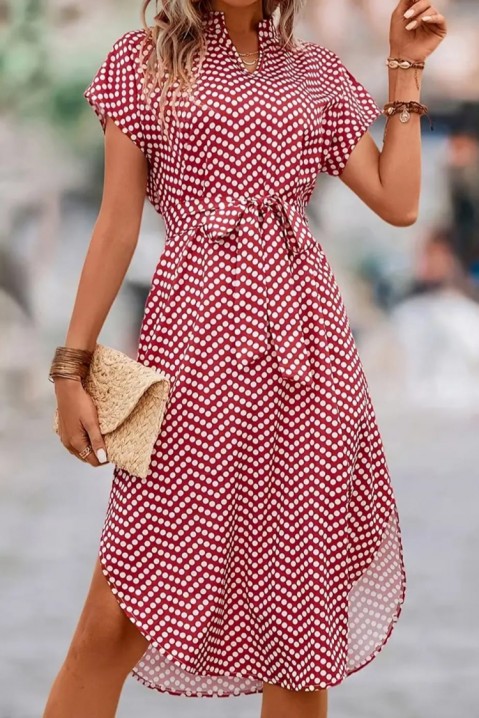 Šaty DEGORSA, Farba: bielo-červená, IVET.EU - Štýlové oblečenie