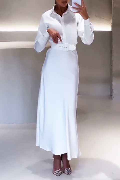 Šaty MILONESA WHITE, Barva: bílá, IVET.EU - Stylové oblečení