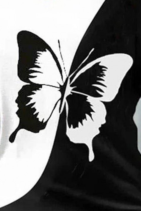 Κοντομάνικο μπλουζάκι SERMOLSA, Χρώμα: μαύρο και άσπρο, IVET.EU - Εκπτώσεις έως -80%