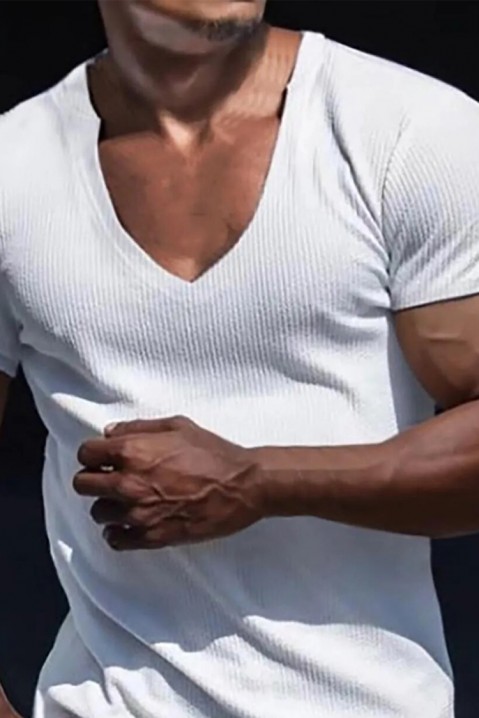 Ανδρικό μπλουζάκι LERONLI WHITE, Χρώμα: άσπρο, IVET.EU - Εκπτώσεις έως -80%