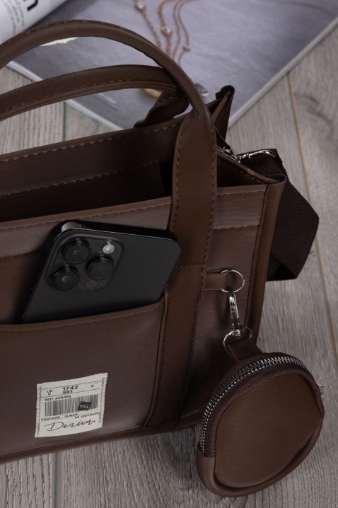 Γυναικεία τσάντα BELERA BROWN, Χρώμα: καφέ, IVET.EU - Εκπτώσεις έως -80%