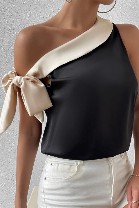 Γυναικείο πουκάμισο BASELDORA, Χρώμα: μαύρο, IVET.EU - Εκπτώσεις έως -80%