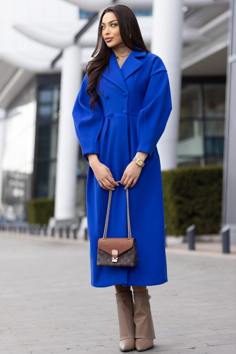 Dámský kabát VREMOVA BLUE, Barva: světlemodrá, IVET.EU - Stylové oblečení