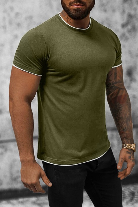 Ανδρικό μπλουζάκι MAORESO KHAKI, Χρώμα: χακί, IVET.EU - Εκπτώσεις έως -80%